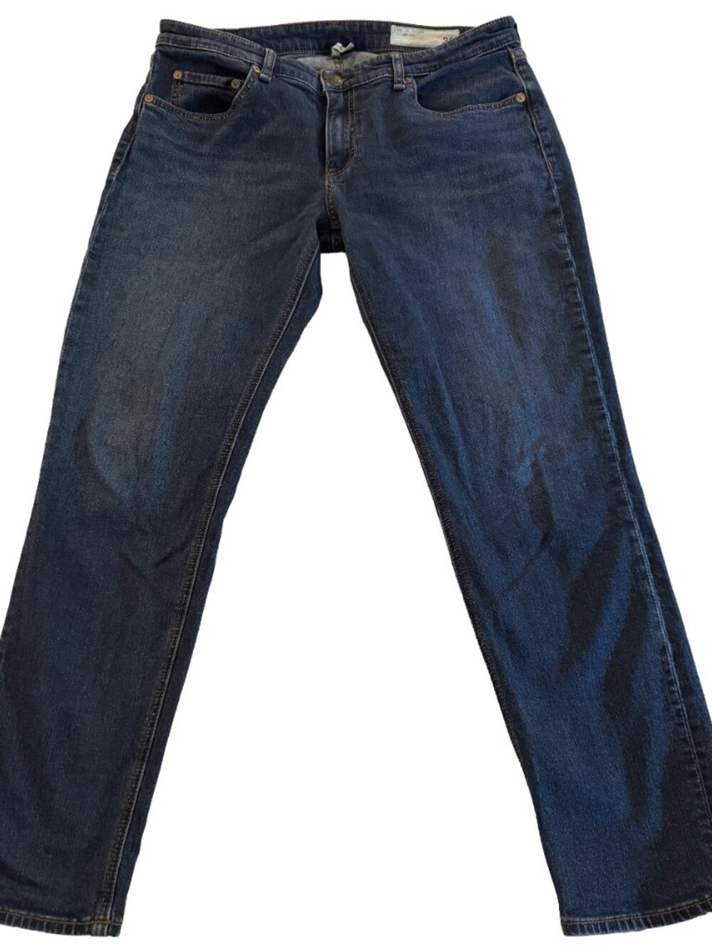 Rag & Bone "Dre" Low-Rise Slim Boyfriend Jeans in Alba - Size 30